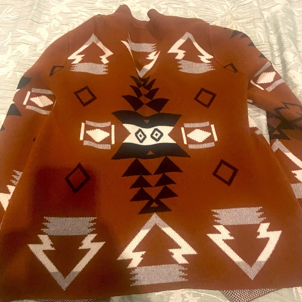 Tribal sweater cardigan